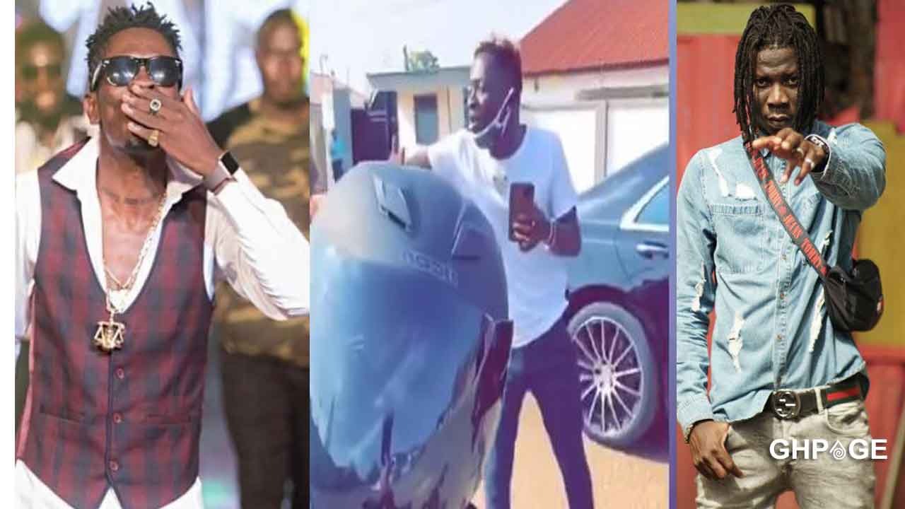 Video Shatta Wale And Stonebwoy Cause Traffic As They Met On The Streets