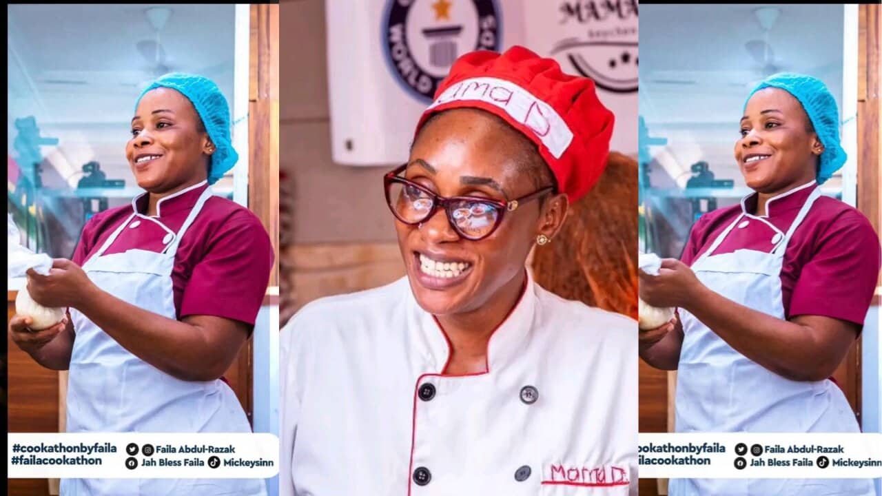 Cook A Thon Ugandan Chef Mama D Gives Up On Gwr Challenge After