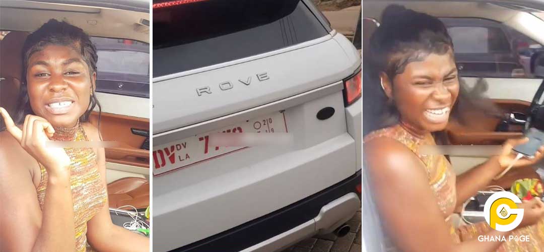 Yaa Jackson spotted in town riding a brand new Range Rover GhPage