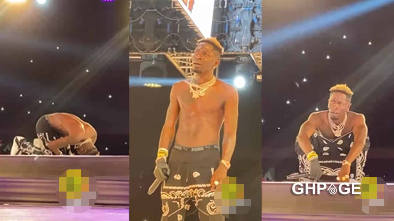 Shatta Wale cries