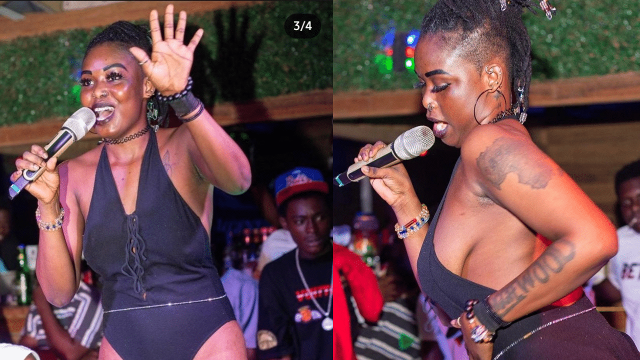 Singer Angiewood performs almost naked on stage - GhPage