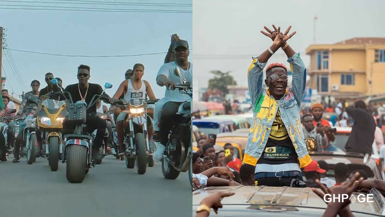 Shatta-Wale-riding motorbike