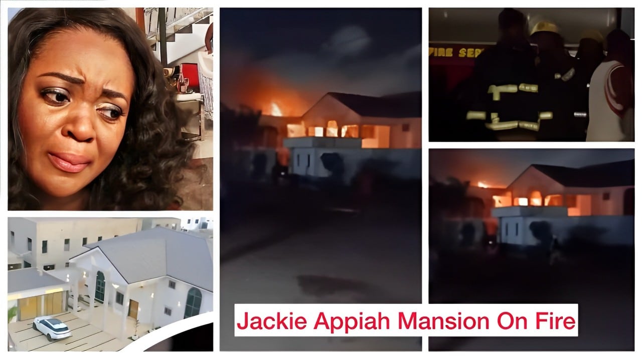 Here’s how Jackie Appiah’s million dollar mansion at Trassaco caught fire