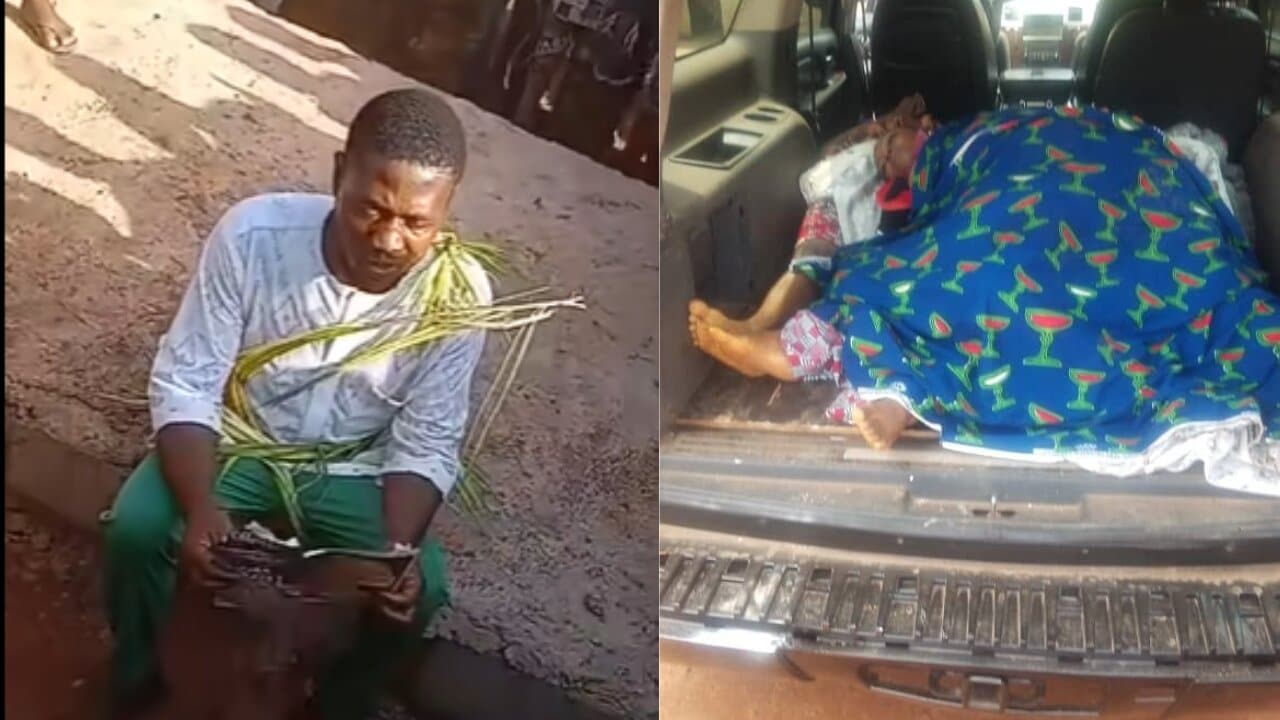 Tragic! Guy killls mother, sister, grandmother and niece for money rituals